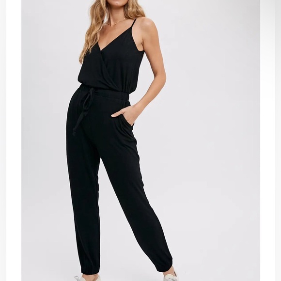 Cheeky Boutique Pants - Cheeky Boutique Black Jersey Women’s Jumpsuit Size Small